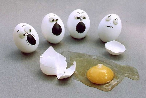 معرض مضحك رسم وجوه تعبيرية على البيض Egg2